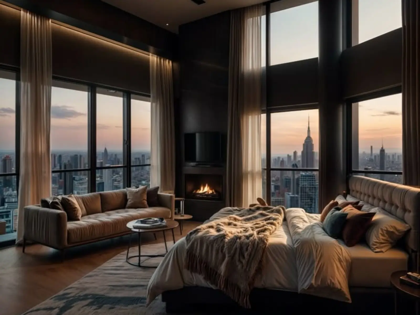 DLF Parivana South spacious bedroom overlooking Aravalli hills